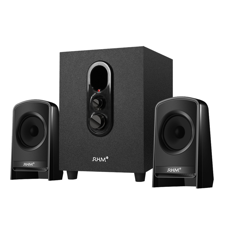 RHM皇马RS40Ai多媒体电脑笔记本桌面2.1音箱 游戏低音炮木质音响