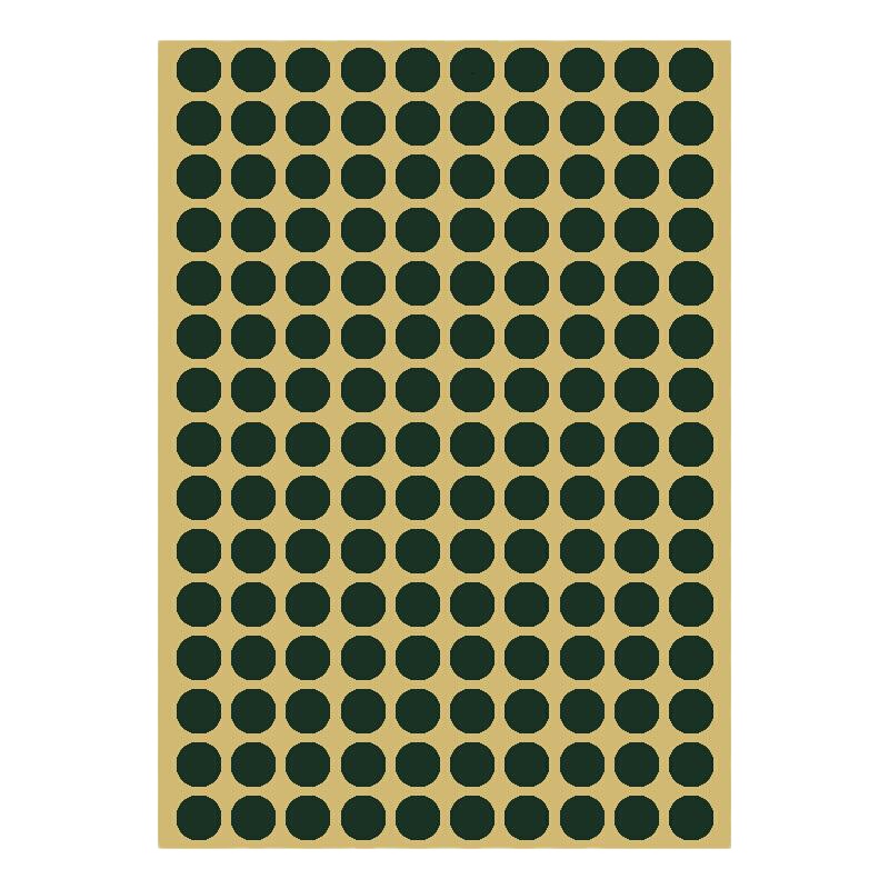 训练射击靶贴纸 军绿色靶标 补靶纸 靶贴纸(直径1.5cm,15张,120贴)