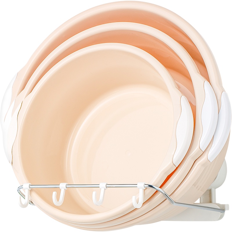 太力脸盆收纳架子壁挂浴室挂钩免打孔厕所放洗脸盆子神器卫生间置物架