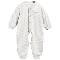 童泰TONGTAI春秋季婴儿连体内衣3-24个月宝宝双层开裆哈衣爬服婴幼儿通用73cm