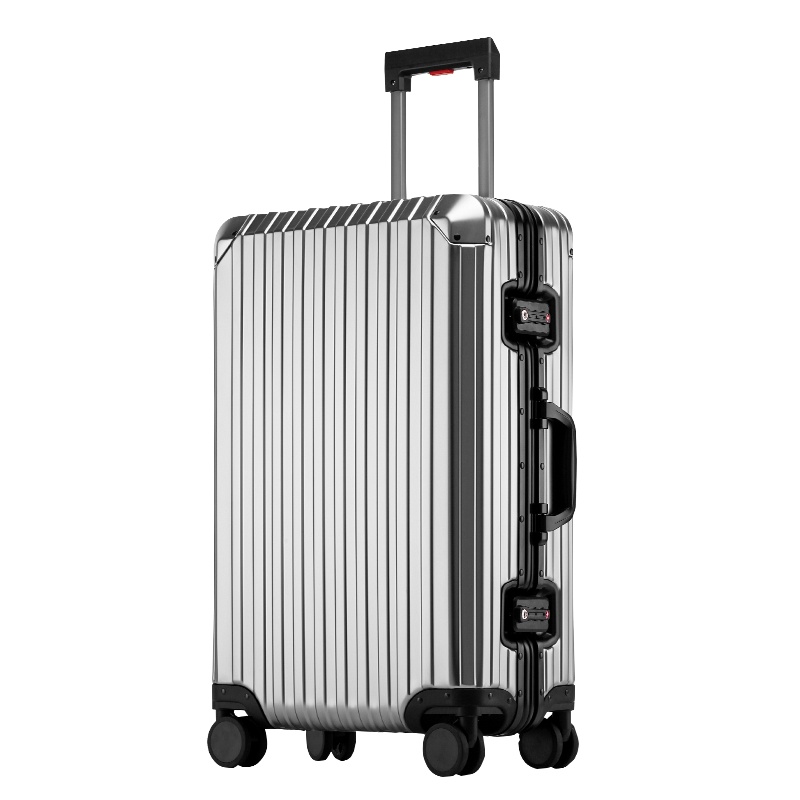 SGG全铝镁合金拉杆箱万向轮行李箱男女24寸金属密码箱20寸登机箱商务旅行箱28寸出国托运箱韩版皮箱包26寸硬箱子潮