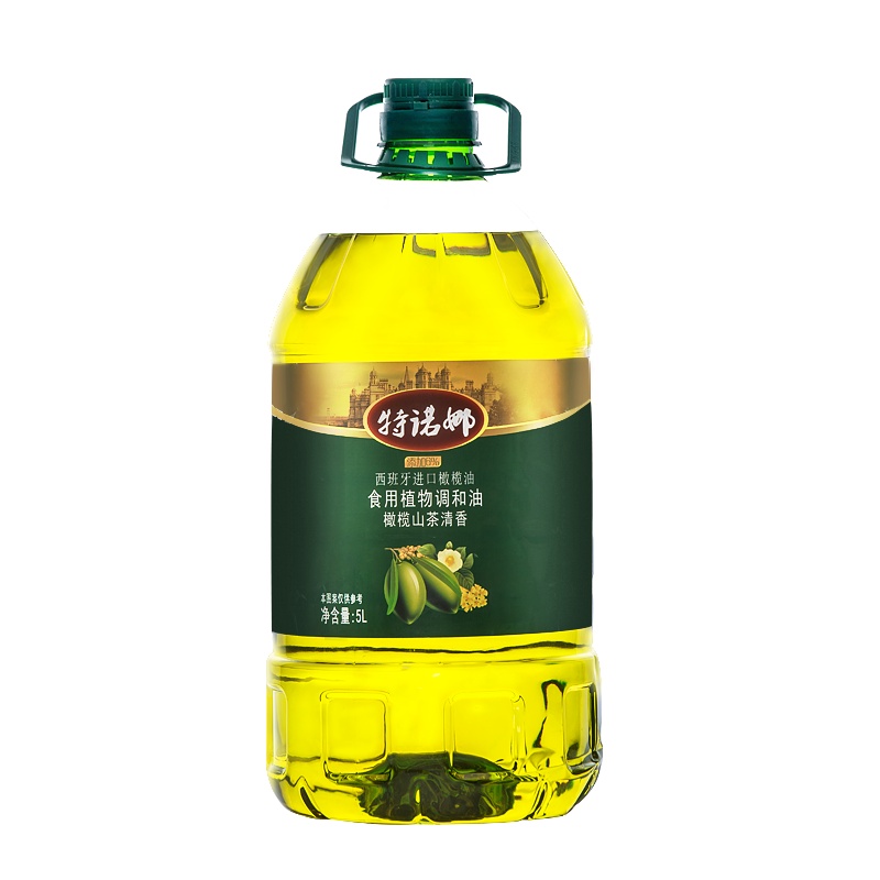 特诺娜山茶橄榄油食用油5l大桶装家用非转基因植物调和油低脂健身