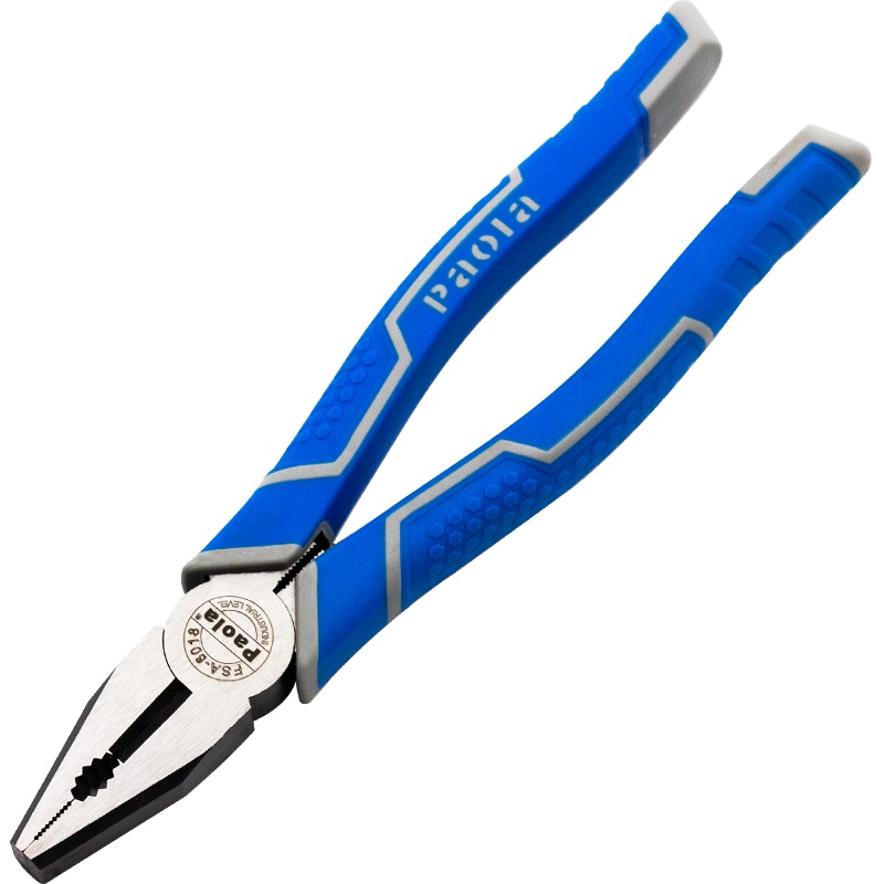 [苏宁自营]保拉(Paola)工具 工业级8寸钢丝钳 老虎钳 平口钳 6160Cr-V 克钢 省力6018