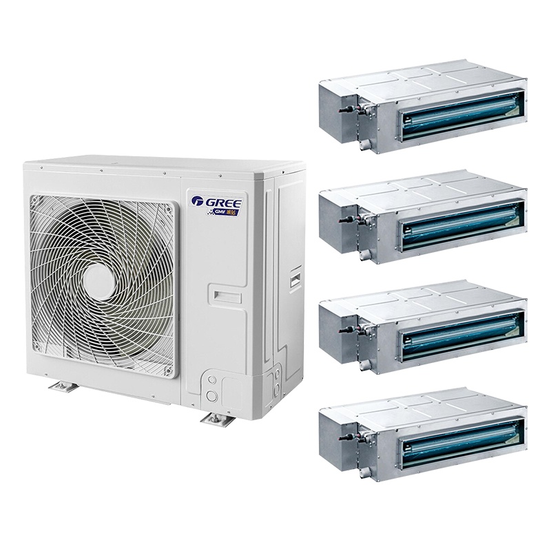 格力(GREE)中央空调小5匹一拖四套组 一级能效变频 多联风管嵌入式空调 雅居系列 GMV-H112WL/F