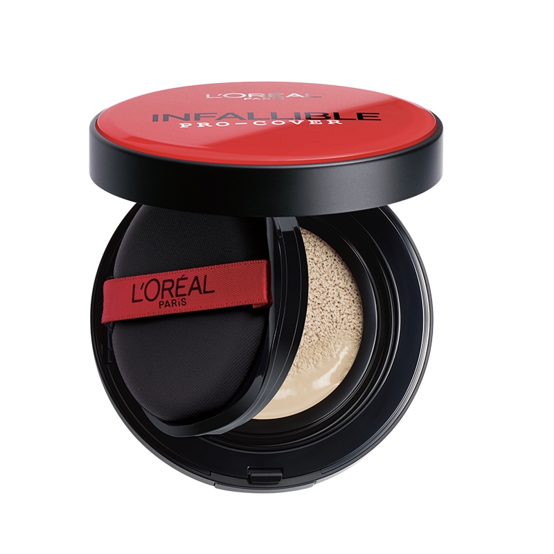 欧莱雅(LOREAL)恒放溢彩持色哑光遮瑕轻垫霜 N2 14g BB霜 CC霜 L'OREAL