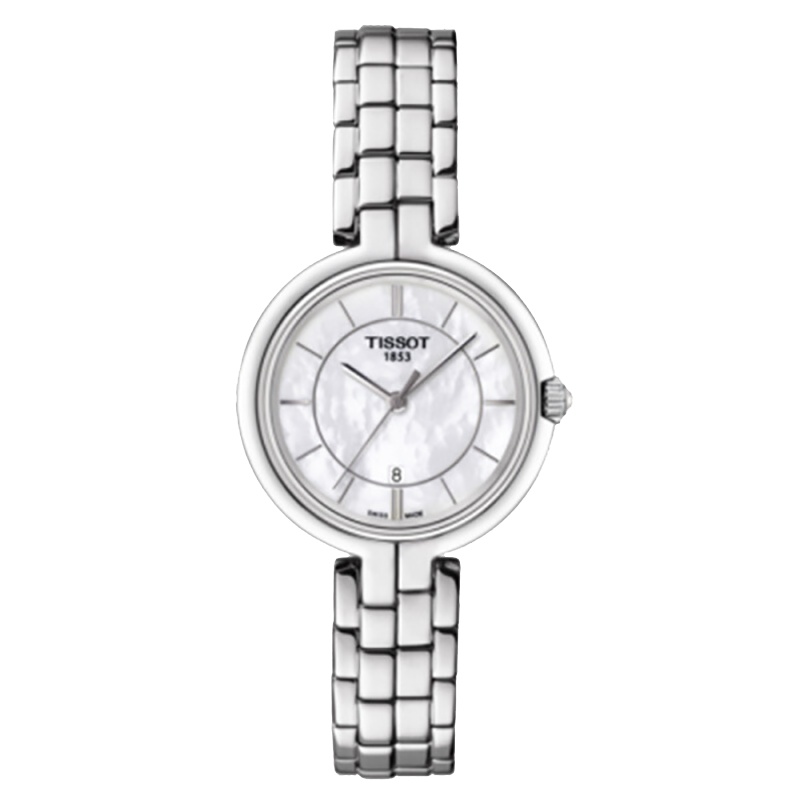 天梭（TISSOT）手表瑞士时尚潮流弗拉明戈系列简约 石英女表商务 休闲 时尚 圆形T094.210.11.11.00