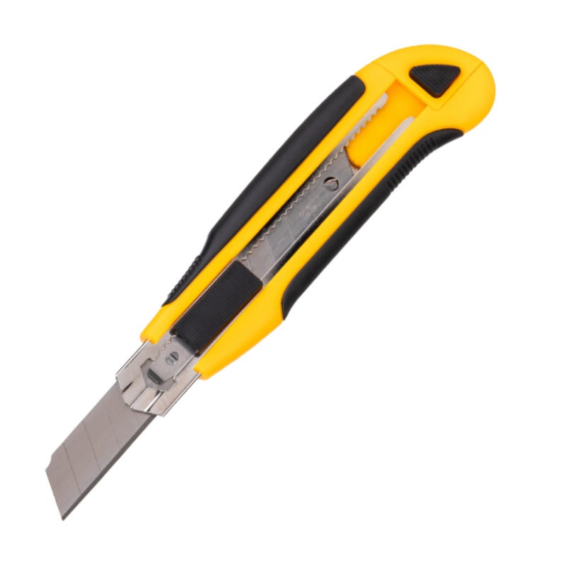 得力2091 三连发储刀式美工刀 办公家用裁纸刀 /壁纸刀 2091