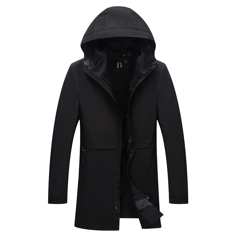 雅鹿男装中青年商务休闲风衣男春秋季潮流时尚新款外套1905