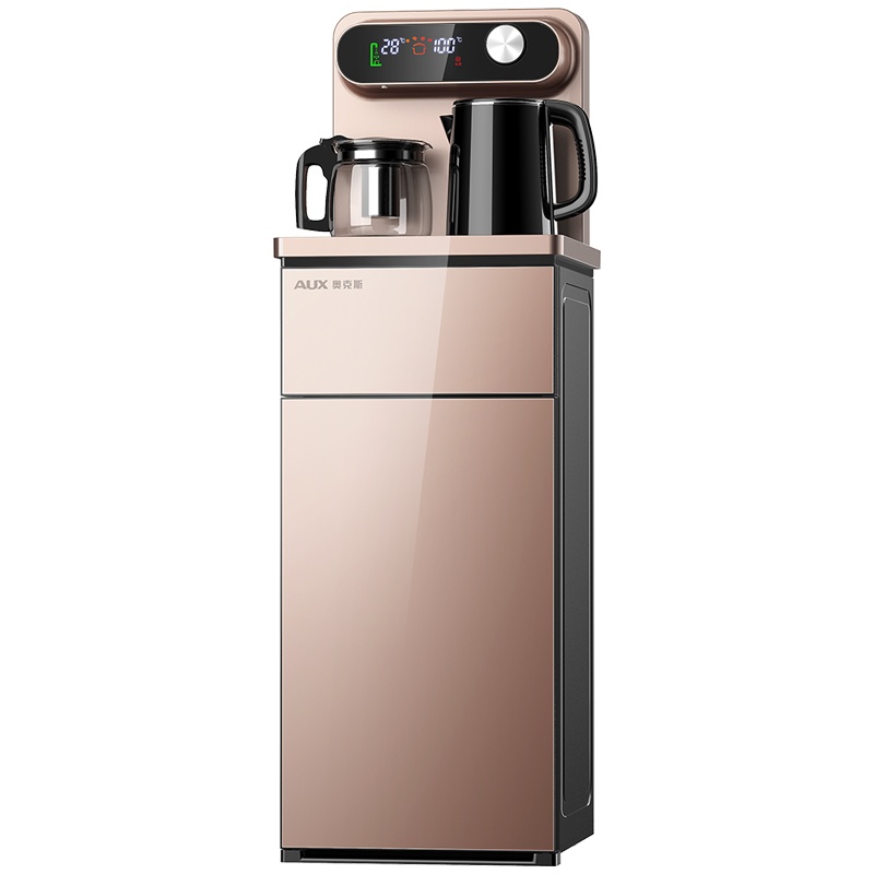 奥克斯/AUX 自营茶吧机 家用遥控自动上水 下置式温热即热饮水机 家用养生茶饮机 安全童锁桶装水净水YCB-07