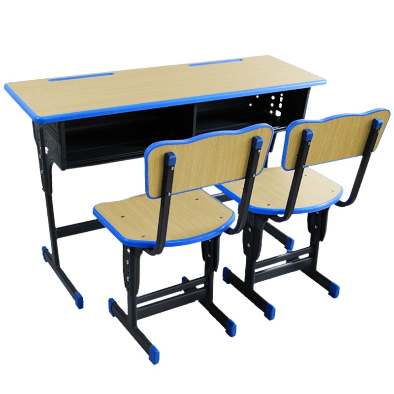[红心家居]课桌椅培训桌椅可升降双人学习桌椅简约学习书桌