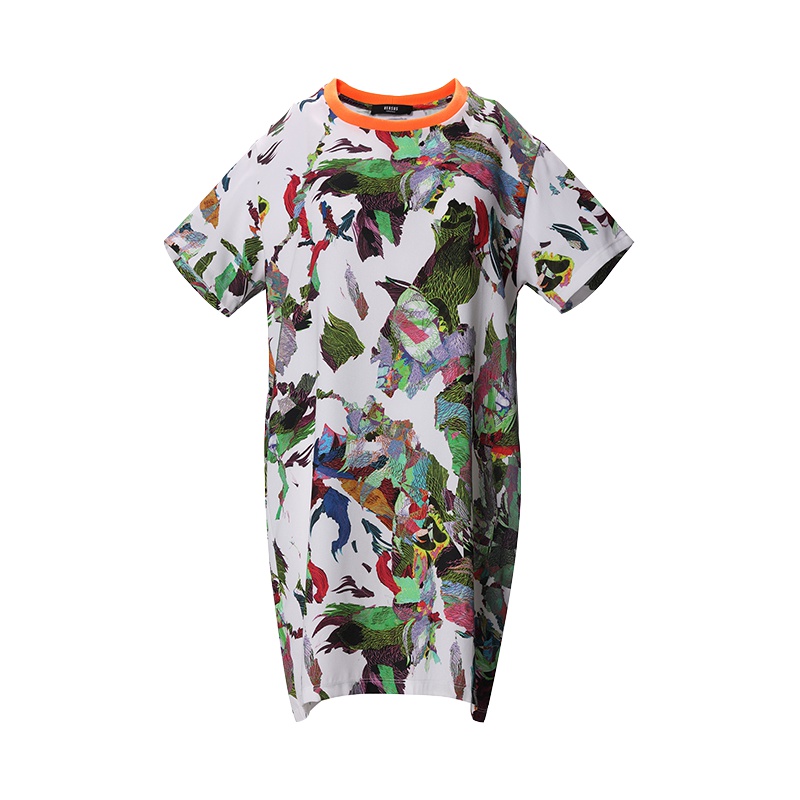 19ss新品 VERSUS VERSACE范思哲 女士印花短袖连衣裙