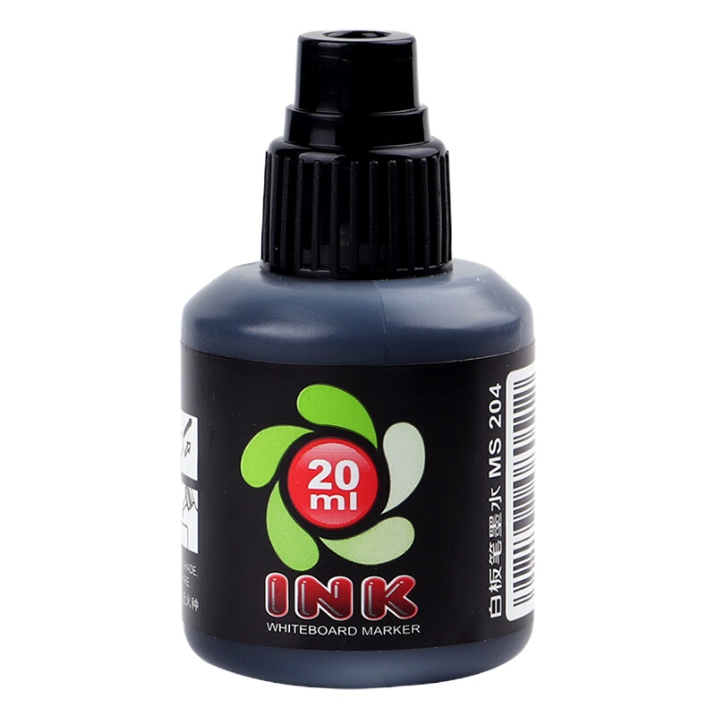 宝克(BAOKE)白板笔墨水 MS204 20ml 黑色