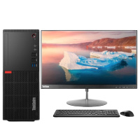 联想（ThinkCentre）E76P 台式电脑21.英寸显示器（I3-9100 8GB 128SSD+500GB 集显 W10）定制