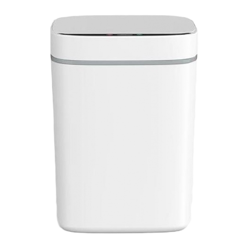 弹盖式阿斯卡利(ASCARI)智能废纸篓手纸卡通感应式垃圾桶底部自动抽袋卫生间家用 充电尊享11L白充电池+线+换袋+灯