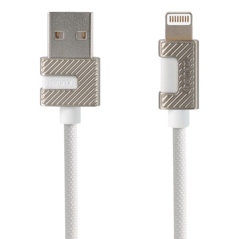 REMAX 苹果数据线 lighting 接口iphone xs 8P手机通用充电线 2.4A 白色