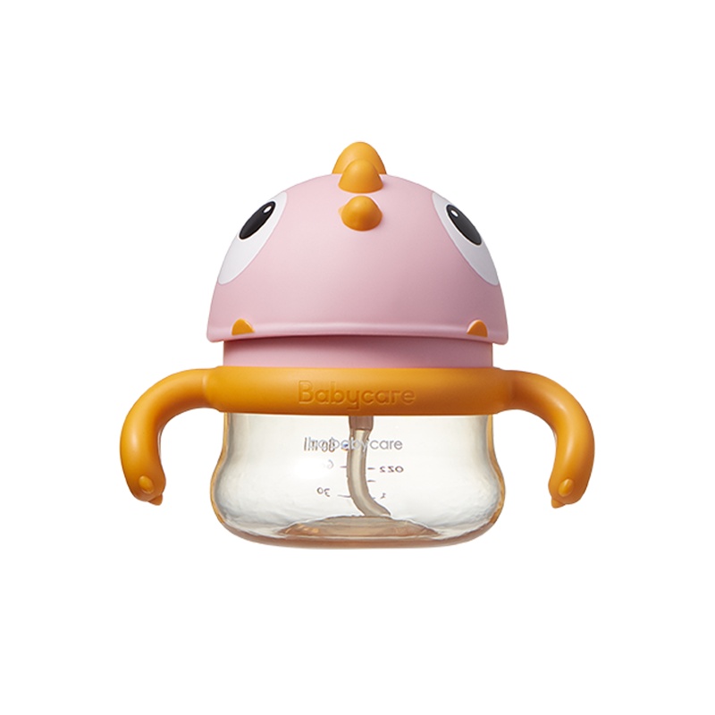 babycare婴儿学饮杯6个月宝宝喝水杯儿童吸管杯外出携带防摔PPSU款-80ml-科洛玫
