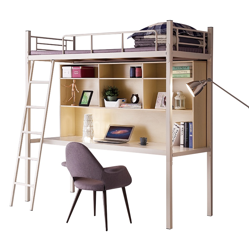 富路达上床下桌 学生高低床双层床员工宿舍床公寓床铁床BS-07