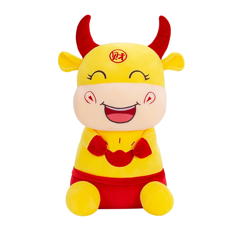 发财牛毛绒玩具20CM