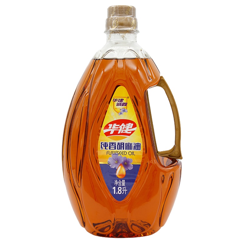 华建诚鑫 纯香胡麻油1.8L 物理压榨亚麻籽油