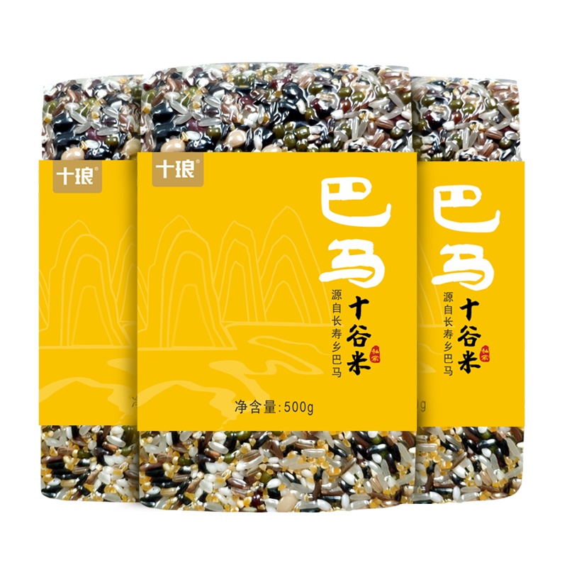 巴马五谷杂粮组合 十谷米八宝粥原料豆浆包粗粮早餐粥腊八粥米