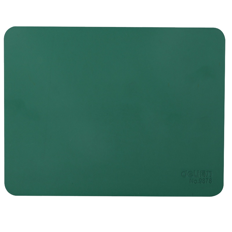 得力(deli)9878 18CM方形印章垫3块 圆形垫子 财务办公用品 财务用品 绿色