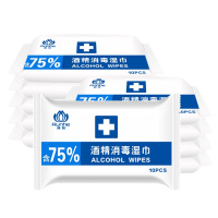 润荷(Runhe) 75%酒精消毒湿巾10片/包 箱装(箱规:20包/箱)