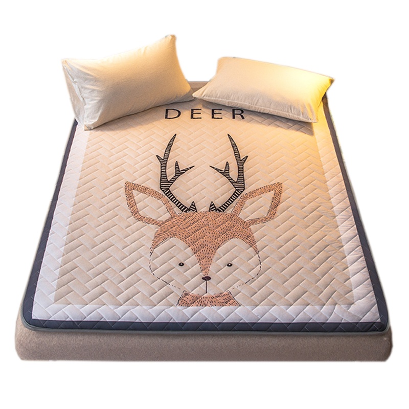 吉岳Giyou真丝全棉床盖六件套 AB双版弹力绸缎60S贡缎长绒棉真丝六件套 欧式浪漫提花蕾丝拼贴工艺高品质床品