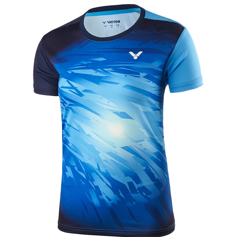 威克多VICTOR T-91002TD羽毛球服 女款马来西亚大赛系列针织短袖T恤