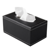 涵养·饰家 皮质抽纸盒 SJ-00027 奢华酷黑【大号】