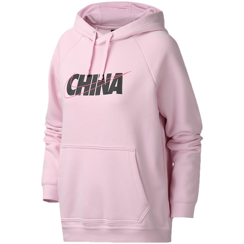 NIKE耐克女装卫衣加绒保暖连帽套头衫上衣休闲运动服CU1624