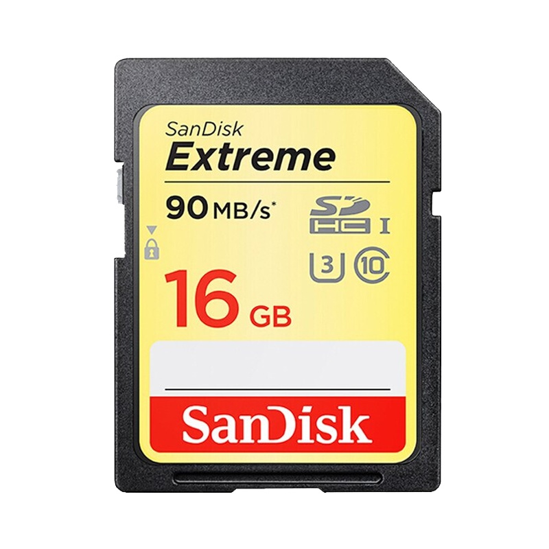【免邮】闪迪（SanDisk）16GB SD存储卡 4K 至尊版 读速90MB/s 写速40MB/s 高速连拍