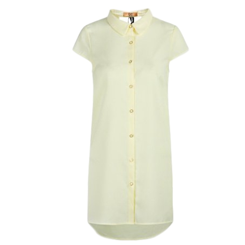 【福利款】拉夏贝尔短袖中长款衬衫