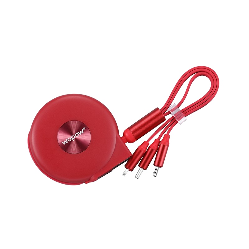 wopow/沃品 LC007数据线一拖三 红色 1米