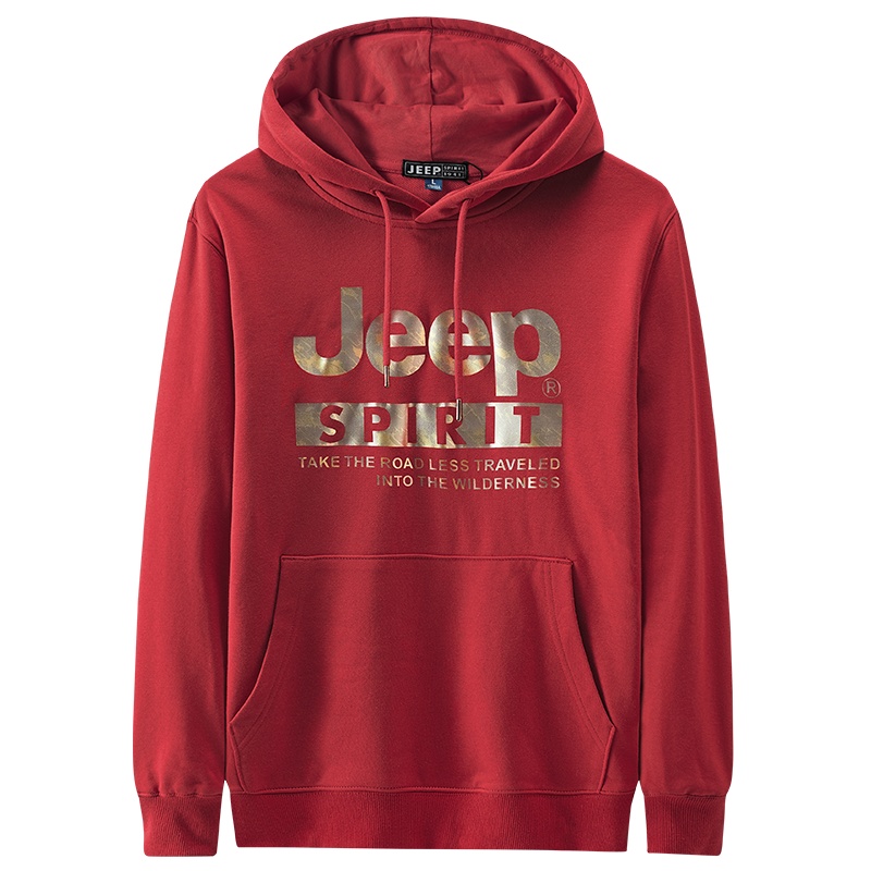 JEEP SPIRIT吉普卫衣男2021秋季新款宽松休闲圆领卫衣韩版百搭套头印花学生上衣