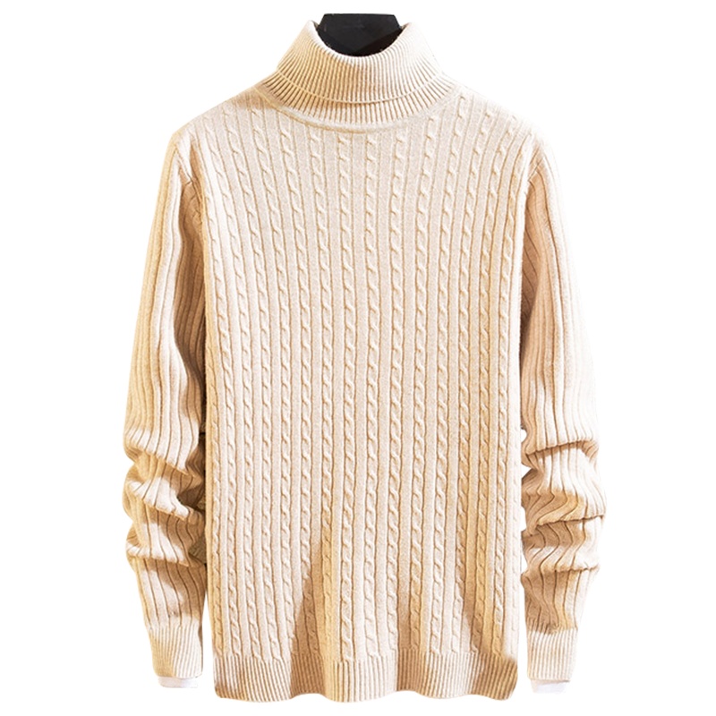 FORTEI富铤 青年高领秋冬新款毛衣男针织衫上衣休闲修身韩版潮流打底衫