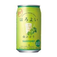 三得利 和乐怡(HOROYOI)日本进口 预调酒 鸡尾酒 果酒 白葡萄口味350ml*6罐(效期不足5个月)