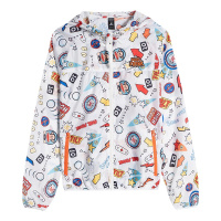 Paul Frank/大嘴猴2019夏季新款外套女轻薄潮流斑点上衣速干宽松