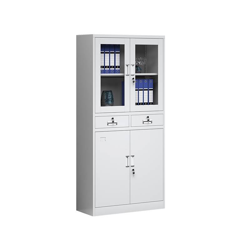 星岛文件柜钢制铁皮柜资料档案柜员工储物更衣柜子凭证带锁柜中二斗文件柜