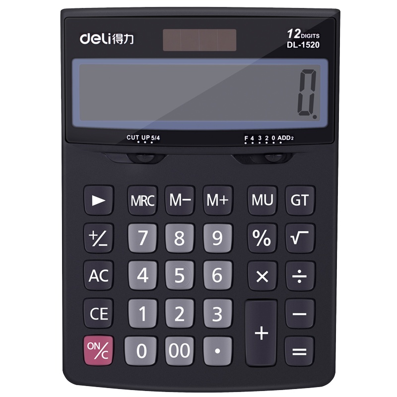得力(deli) 1520A 桌面计算器(黑) G