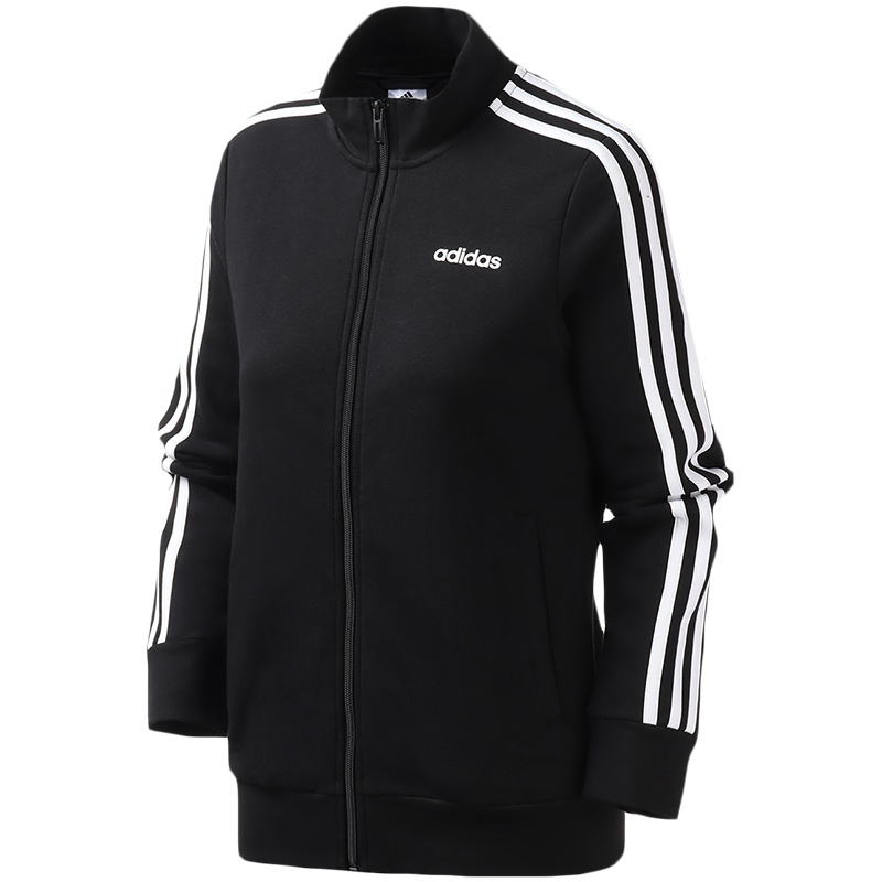 阿迪达斯女服夹克外套罗纹立领训练休闲运动服DP2411