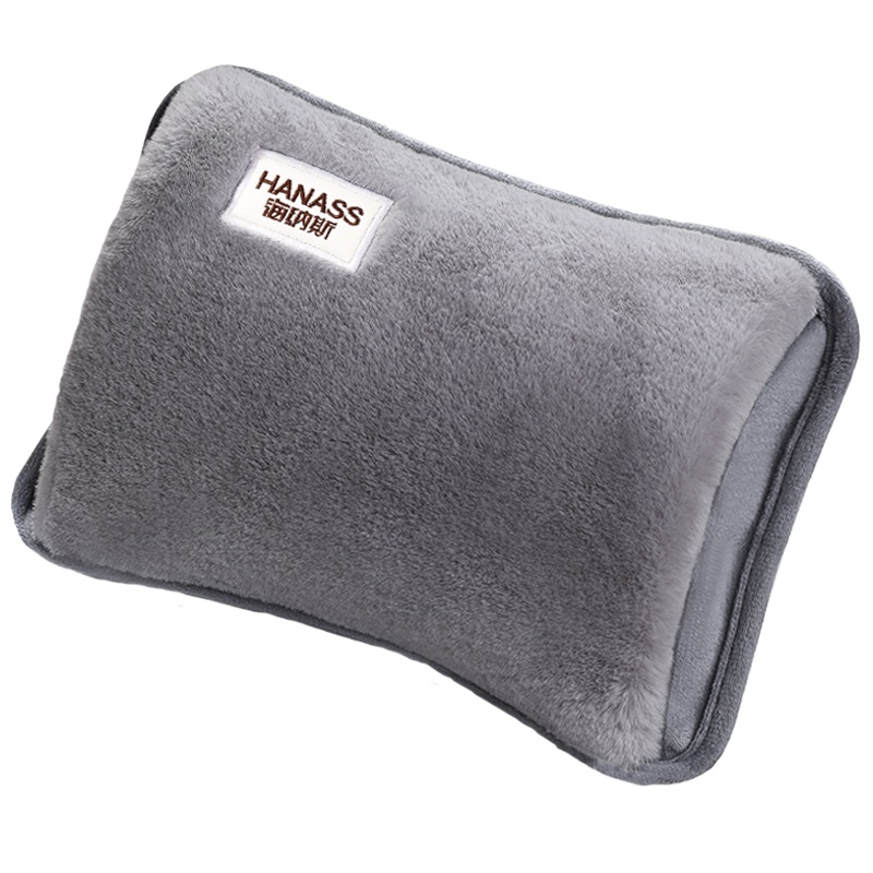 海纳斯(HANASS)电热水袋ZL-02冬天暖手随身毛绒热水袋可爱电加热便携式暖手宝充电防爆