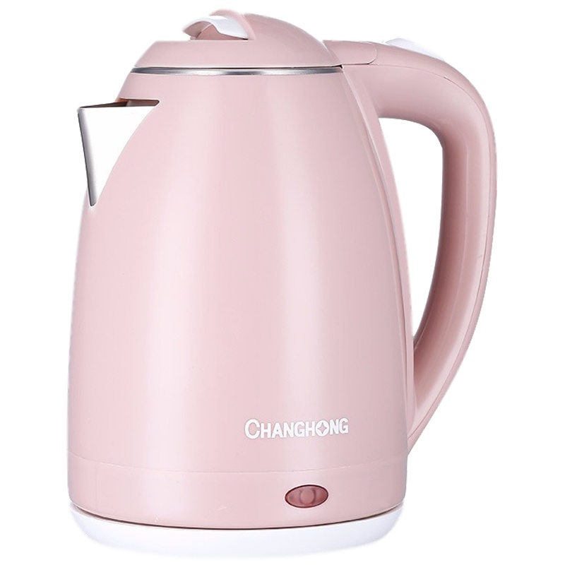 长虹(CHANGHONG) 电水壶家用电热水壶 防干烧双层防烫 不锈钢烧水壶1.8L CSH-18Y23玫瑰金