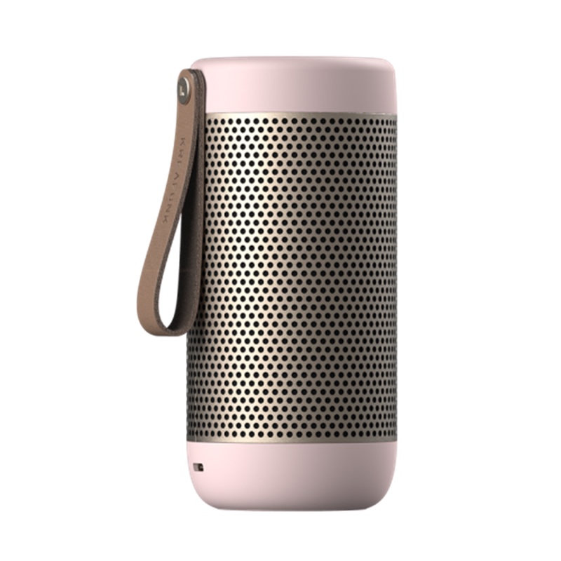 丹麦Kreafunk aCOUSTIC北欧简约蓝牙5.0手提式环绕立体声无线充电便携音箱 粉色