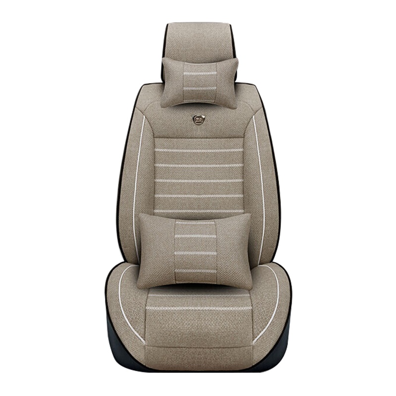 布雷什(BOLISH)五座四季通用汽车坐垫冬季仿亚麻全包围思域crv汽车座垫车垫车内饰品风行豪华款优雅米