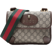 GUCCI 古驰 男士LOGO图案人造帆布单肩斜挎包 501050 9C2VT