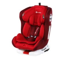 innokids 儿童安全座椅0-4岁-12岁isofix接口新生婴儿宝宝汽车用360度旋转 幸运红接口版