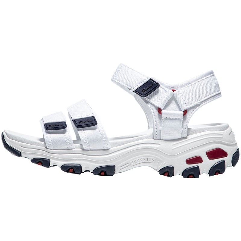 Skechers斯凯奇女鞋休闲鞋春季新品复古厚底魔术贴凉鞋31514