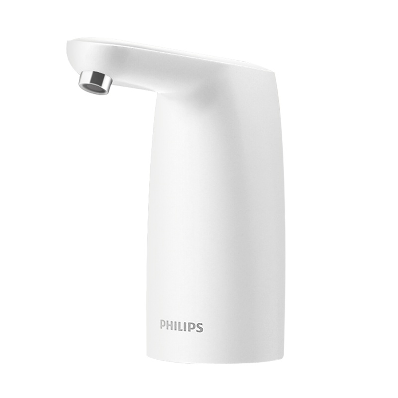 飞利浦(Philips)桶装水电动抽水机纯净水水泵上水器家用矿泉水压水器自动电动上水器压水器白色小白豚AWP1720