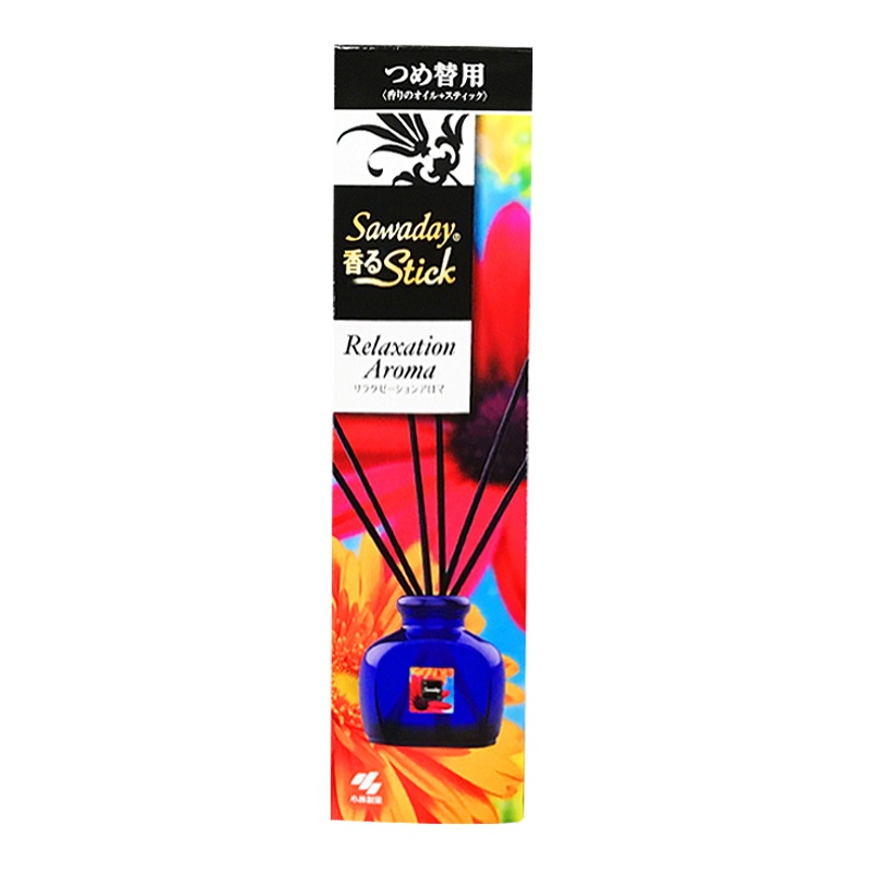 [精油香薰]小林制药(KOBAYASHI) 日本原装进口 空气清新剂 精油香薰棒 藤条香薰(放松清香)替代装