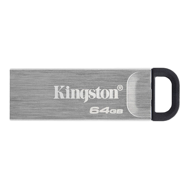 [免邮]金士顿(Kingston)64GB U盘 DTKN USB3.2 Gen 1读速200MB/s 银色